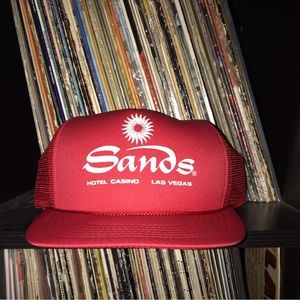 Sands Hotel & Casino Las Vegas 1990’s Vintage Trucker Hat.